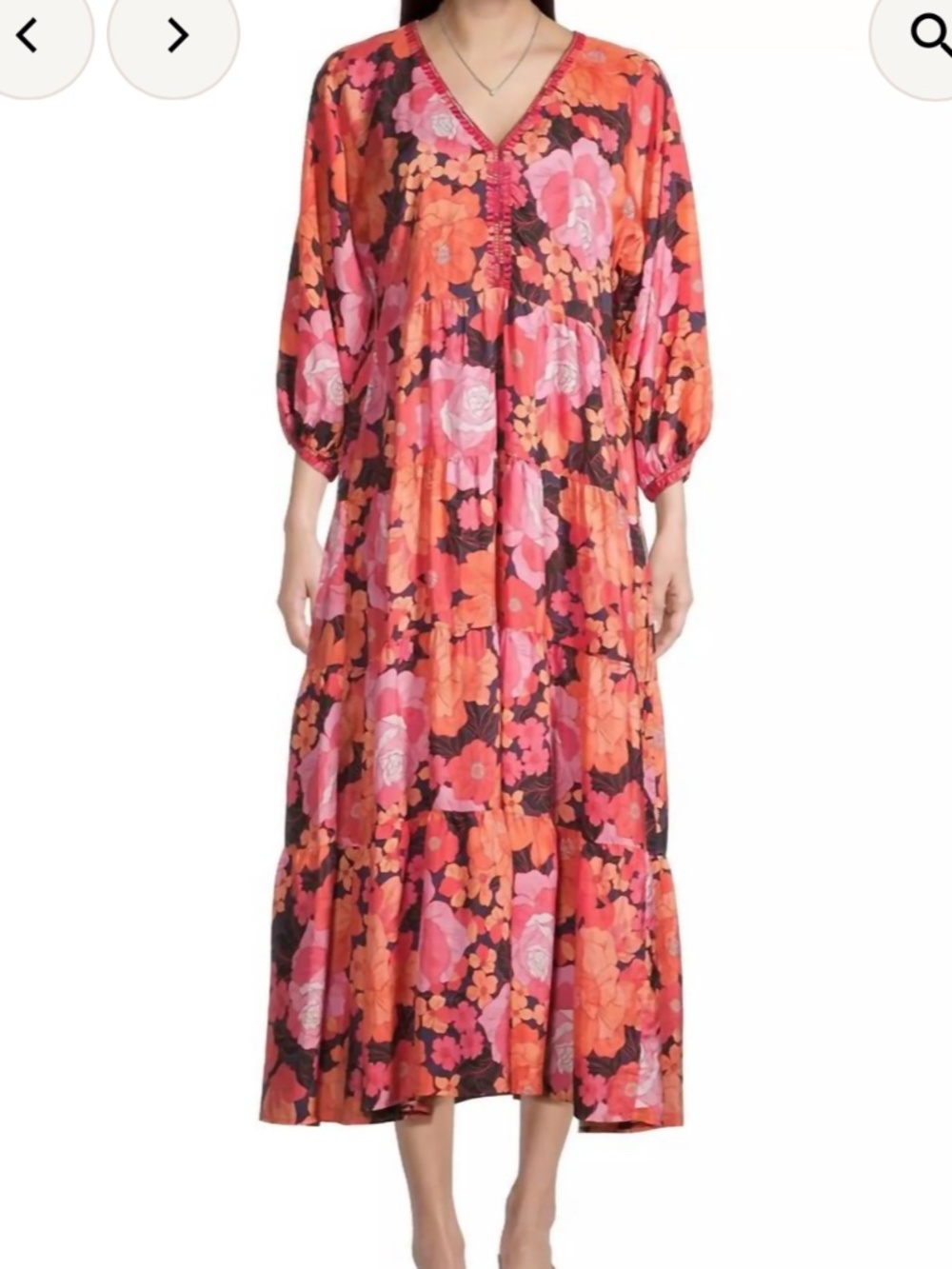 Johnny Was Becca Dolman midi dress